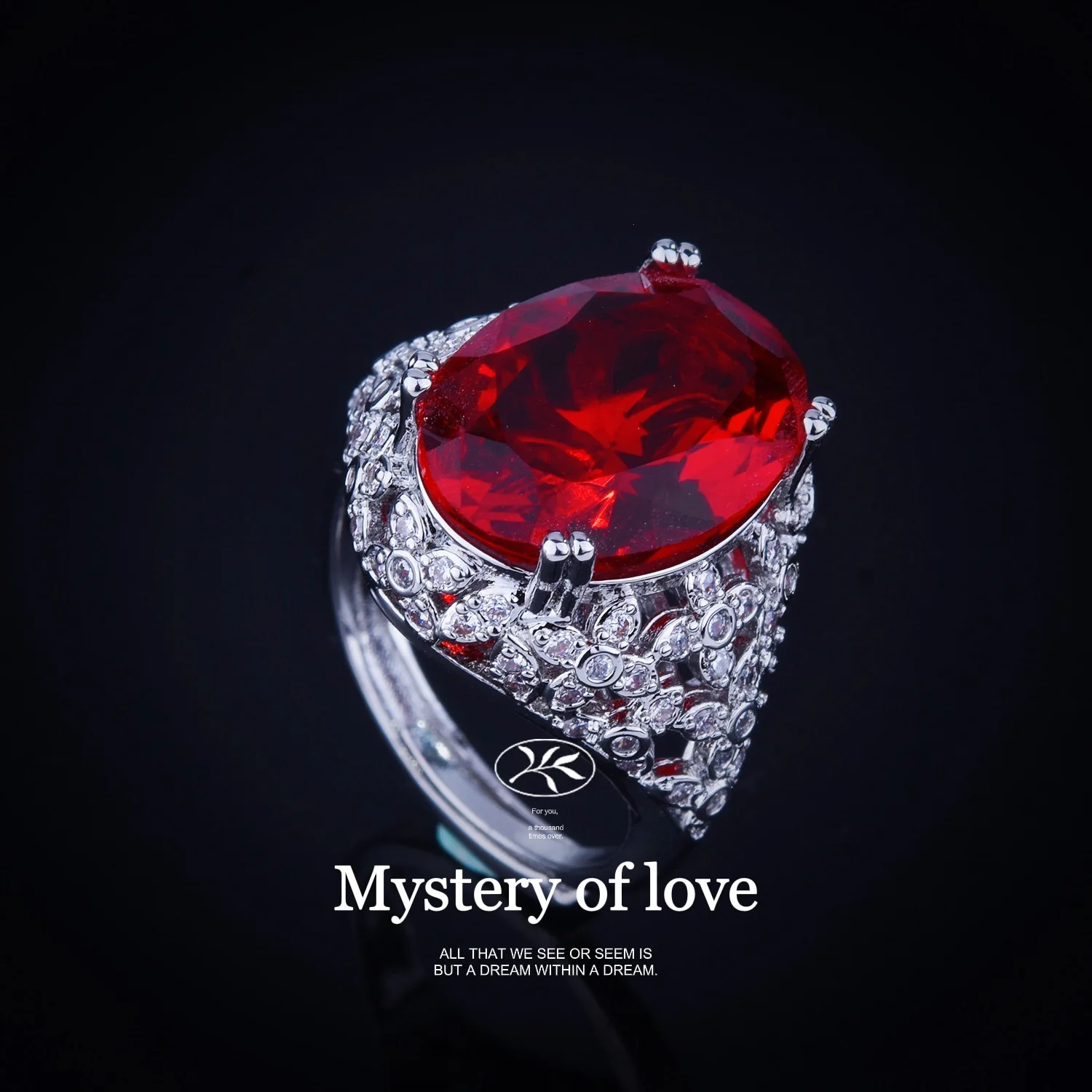 925 Sterling Silver Women Ring Shiny Pigeon Egg Ruby Ring Hypoallergenic Comfort Fit Statement Jewelry For Ladies Daily Wear