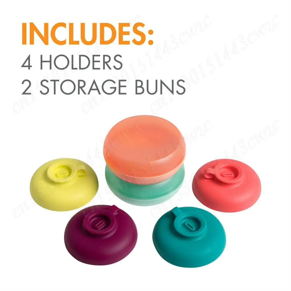 Supporto per ghiaccioli portatile in silicone 4 in 1 Staffa per gelato antigoccia Protezione per ghiaccioli riutilizzabile Supporto per dolcetti congelati per l'estate