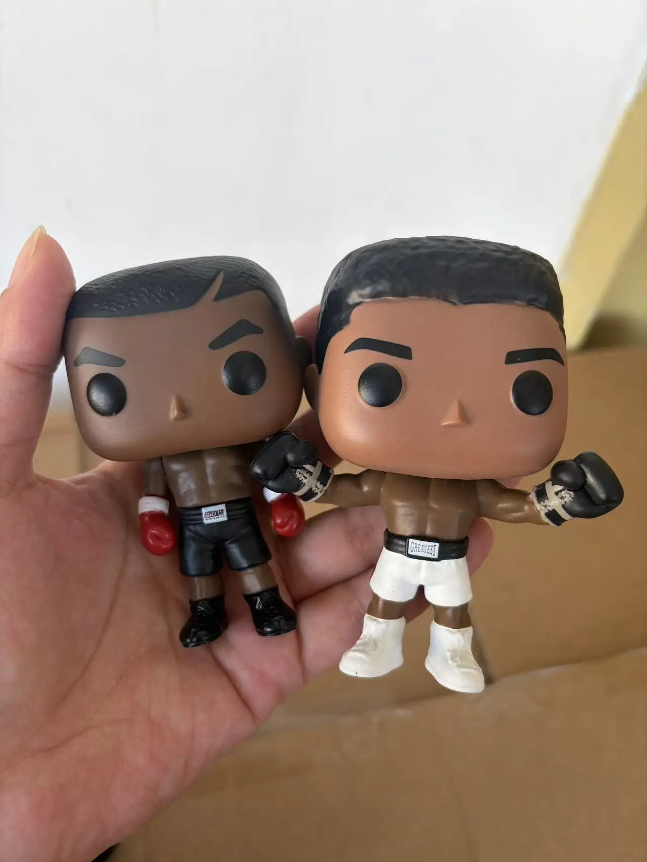 Oferta Imperdível: Figuras de Ação em Vinil das Lendas do Boxe, Ali e Tyson, 10cm