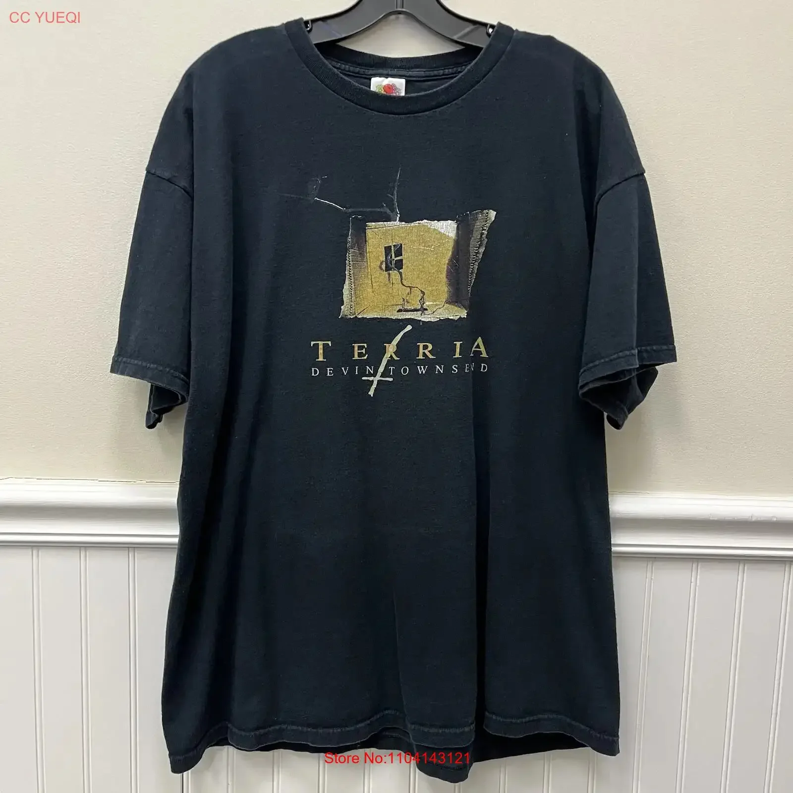 Vintage 2001 Terria Devin Townsend Progressive Rock Metal Album T Shirt Size 2XL vintage Washed Versatile Unisex Soft