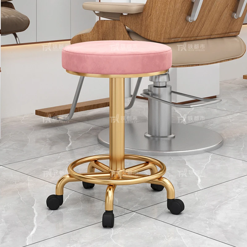 Tabouret de Bar Haut en Velours Minimaliste, Chaise de Luxe pour Comptoir de Cuisine, Salle à Manger