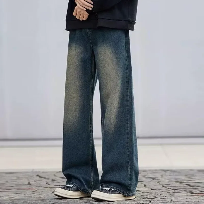Men's Pants Men's Trousers Y2K Clothing Man Baggy Jeans Fashion Spring Clothing Autumn New Pants Casual Clothes Teenage Jeans