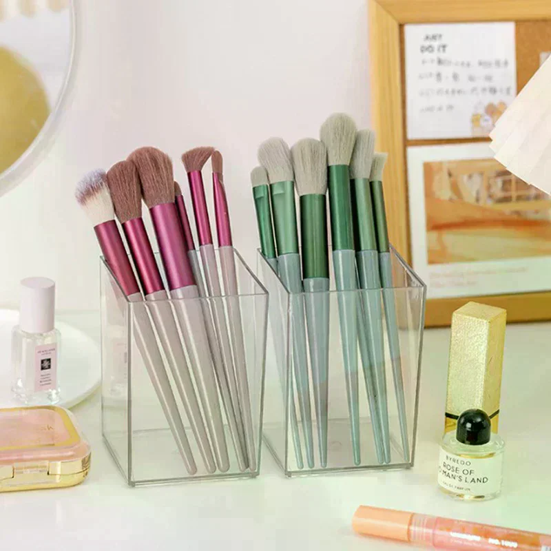 

Pen Container Solid Acrylic Multifunctional Desktop Makeup Brush Pencil Holder Container Home Supplies Pen Organizer Pen Pot