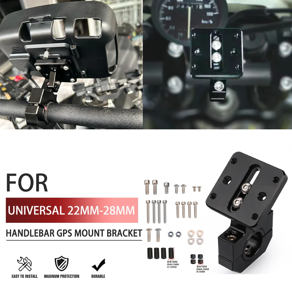 

For 390 ADVENTURE 2020-2023 790 890 ADVENTURE DUKE 2019-2023 690 ENDURO SMC R 2008-2018 22mm - 28mm Handlebar GPS Mount Bracket