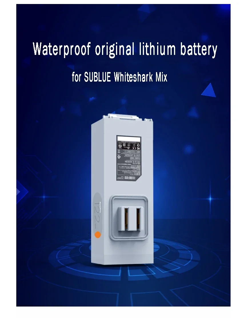 Original SUBLUE 122Wh Battery Whiteshark Mix Underwater Scooter Water Proof Batteries Self-swimming Device Diving Accessories