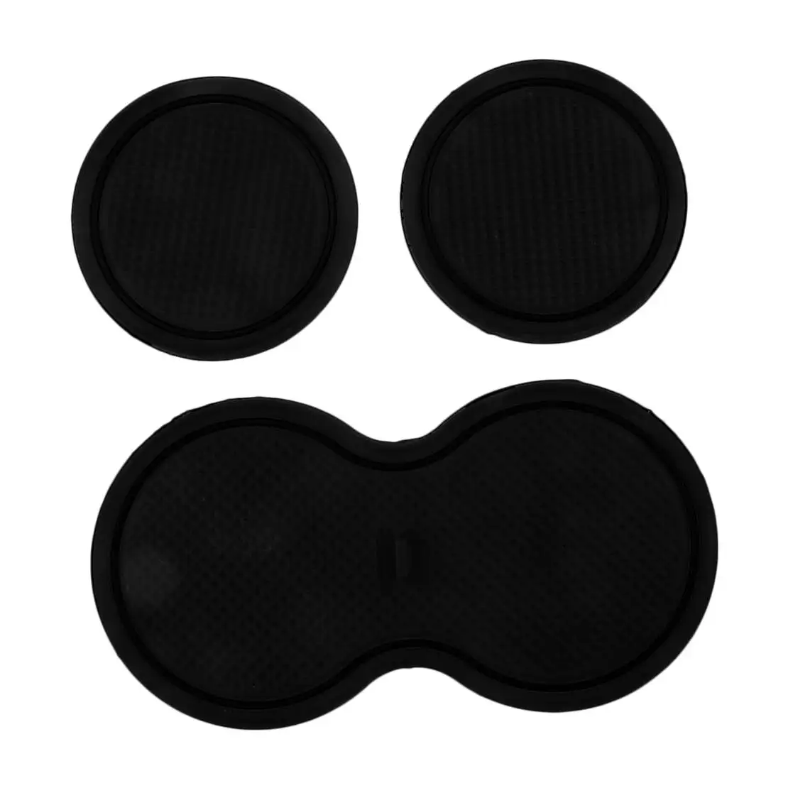 Anti-Slip Gate Slot Mat Cup Holder Pad Console Liner Insert Kit Black PVC Fit for Dodge Challenger 2015-2019 2020 2021 2022 2023