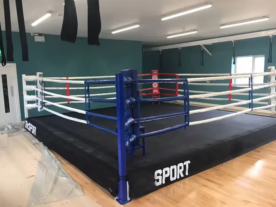 جودة عالية رخيصة شعار مخصص المحمولة الملاكمة الدائري MMA مرتفعة الملاكمة الدائري المصارعة الدائري للبيع