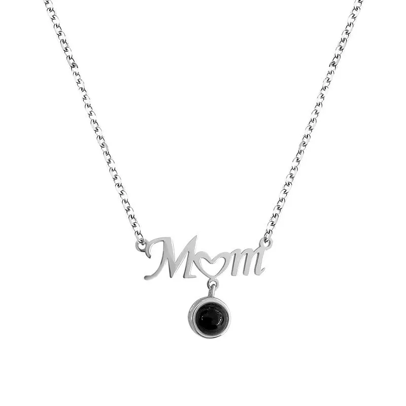 

Mother's Day Gifts Customized Photos Projection Necklace To Mother Gift Jewelry For Mom Memories Pendent