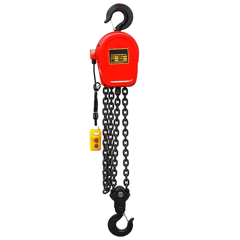 High Quality 3 Phases 380V 1ton 2ton 3ton 5ton 10 Ton DHS Electric Chain Hoist With Wireless Remote Control