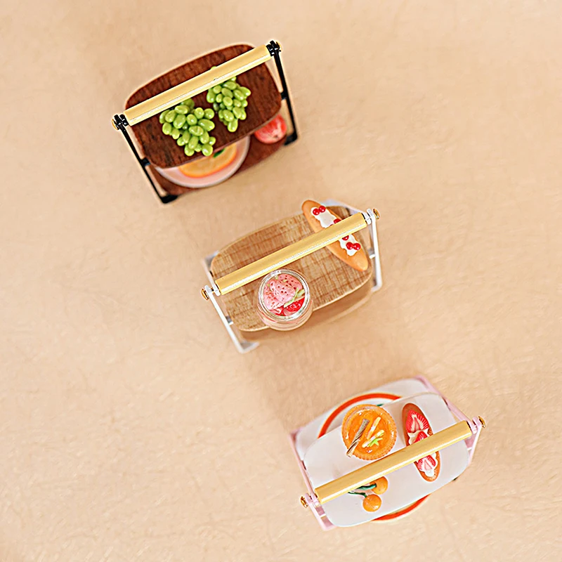 ドールハウス装飾アクセサリー 1/12 キッチンフードトレイラック ミニチュアモデル