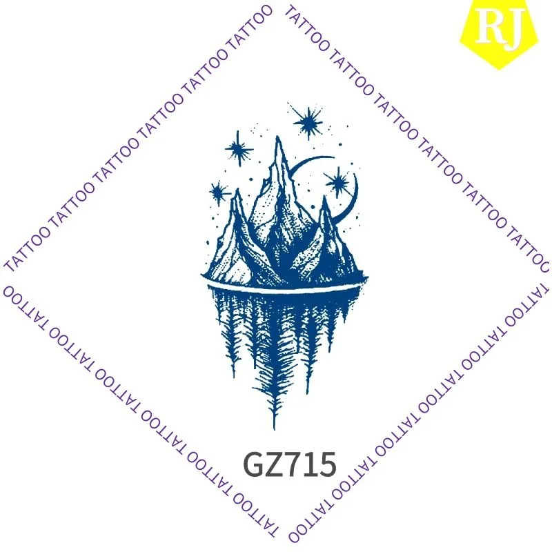 Waterproof Herbal Tattoo Stickers Non Reflective Sweat Resistant Semi Permanent Tattoo Stickers Fresh Letter Tattoo Stickers