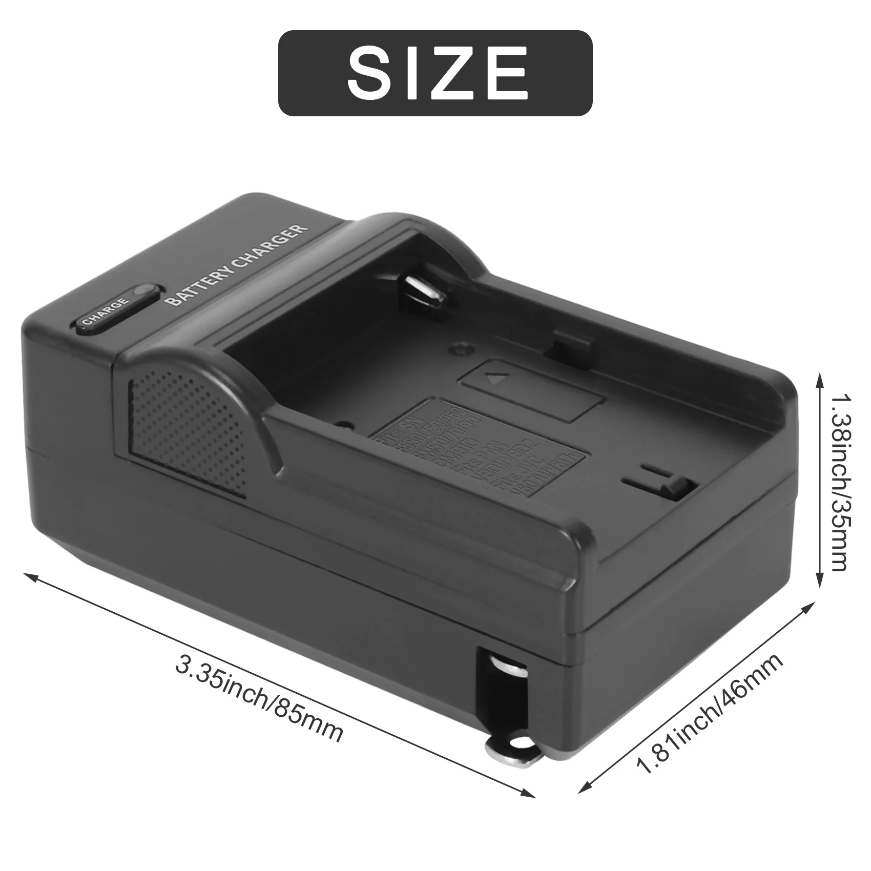 Carregador de bateria SMIEA NP-F550 para Sony NP-FM50, FM70, FM90, FM30, FM500H, FM51 (plug US)