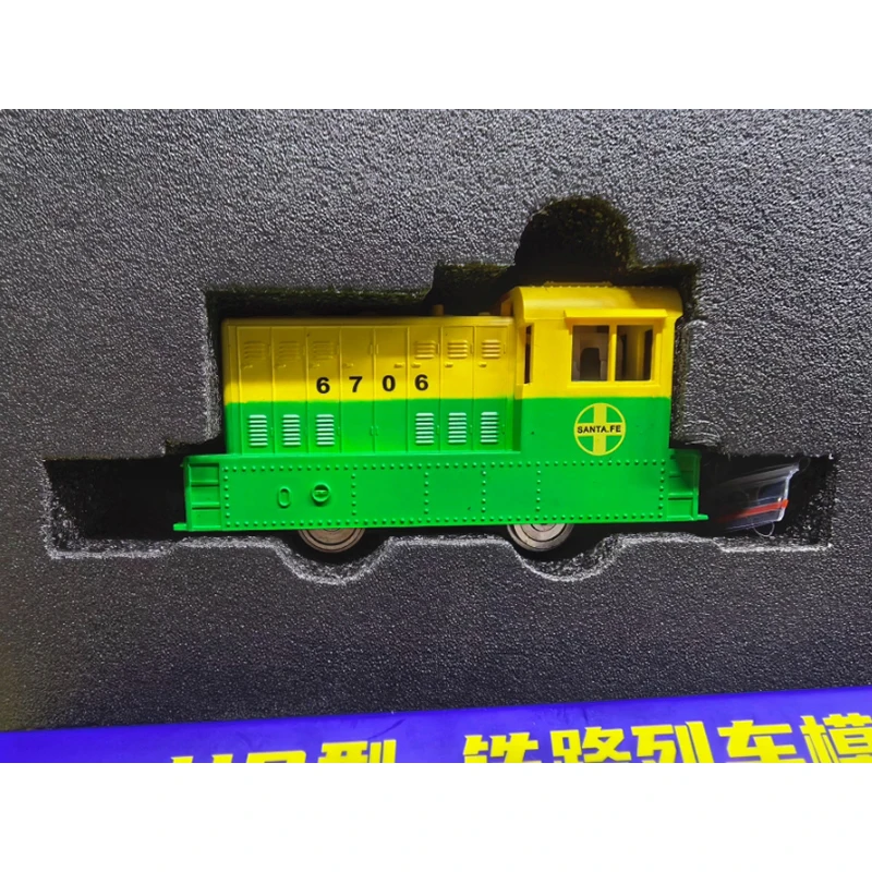 Modelo de tren HO escala HF 1:87 MDT, locomotora diésel con sistema de alimentación, adorno decorativo, juguete, regalo