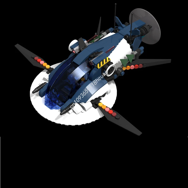 

420pcs MOC Minifig Scale Commercial Scoutship Star Battle Model Building blocks Kids Toys Architecture craft Christmas gifts