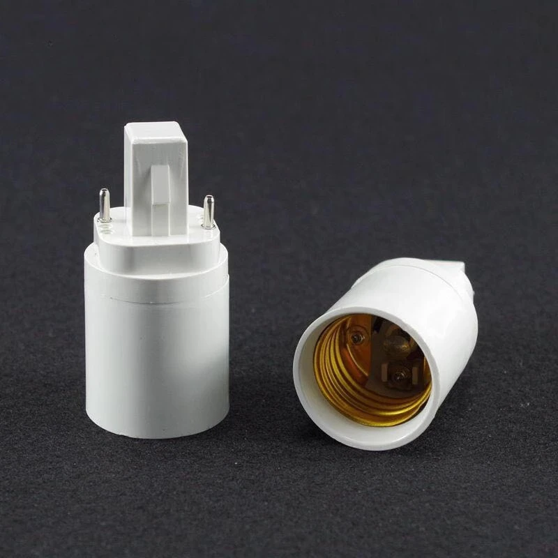 

10 шт. адаптер G24 к E27 E27 адаптер конвертера G24 розетка держатель лампы G24 к E27 диагональный 2-контактный/4контактный держатель лампы
