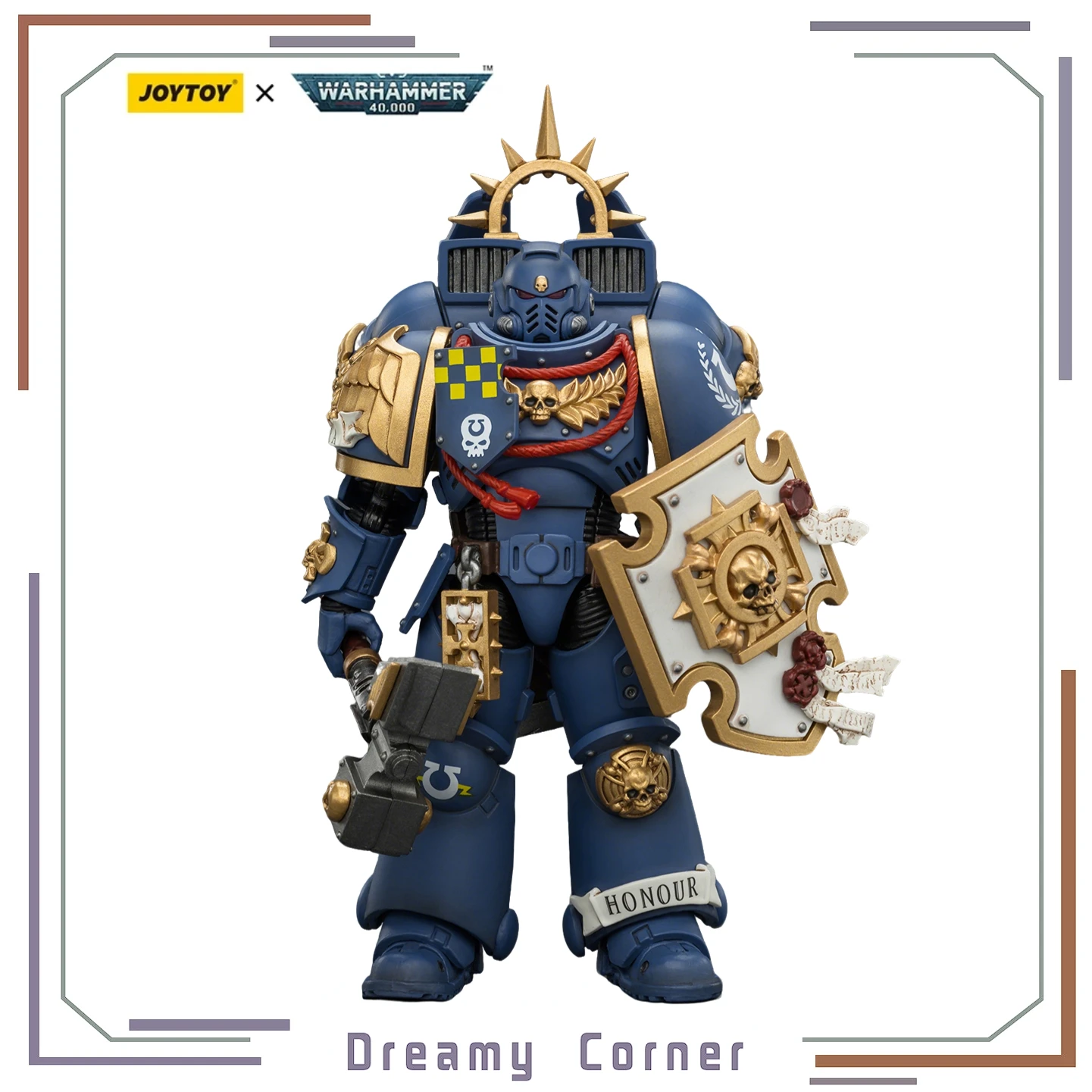

【Pre-sale】JOYTOY Warhammer 40K Ultramarines Captain with Jump Pack and Relic Shield 1/18 Anime Figure