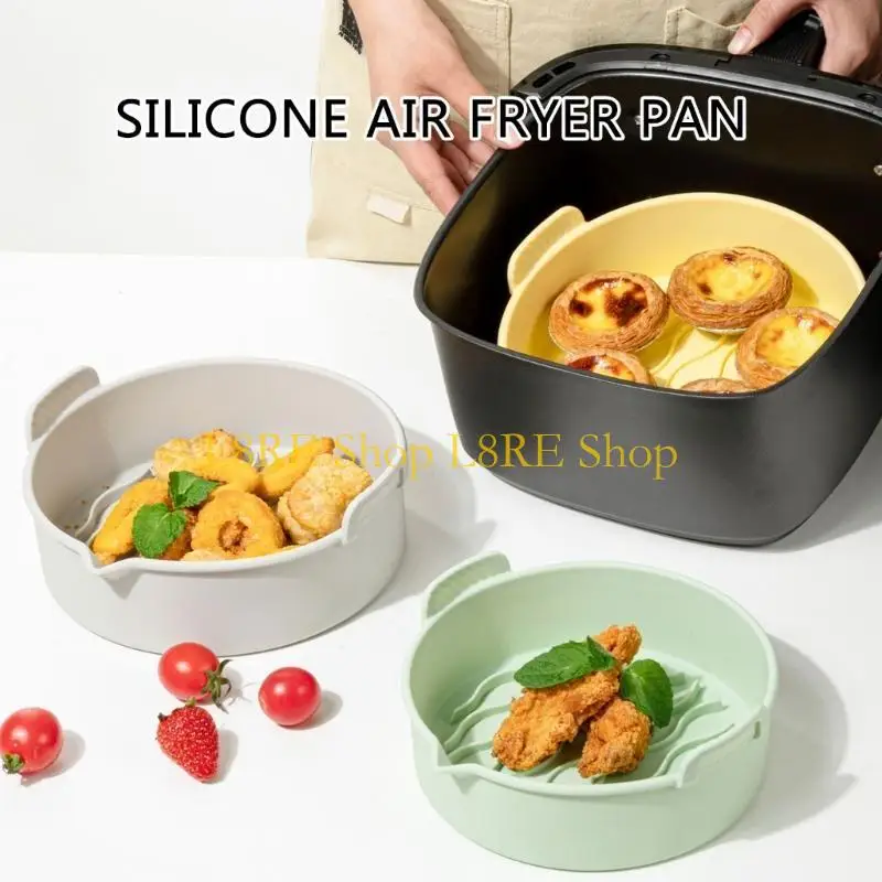 L8RE 2PIECES SILICONE AIR FRYERS PADS SILICONE LINERS NOCCSICK COOKING AICING AIR FRYERS FAREER