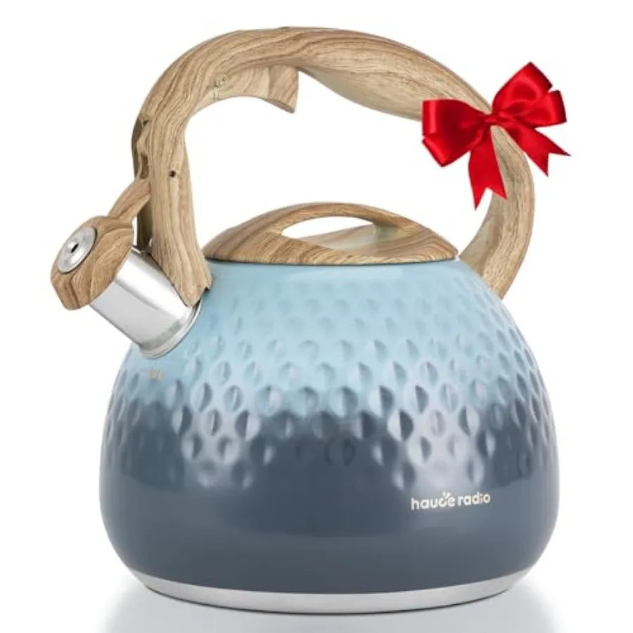 

Tea Kettle Loud Whistle Tea Kettles for Stovetop Food Grade Stainless Steel Tea kettles for Stove Top with Anti-hot Ergonomic H