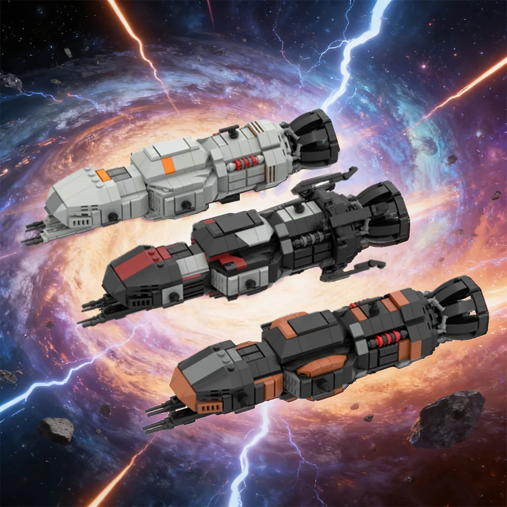 

MOC The Expanse Rocinantes Bundle Building Blocks Spacecraft Roci Roci S4 MCRN Tachi Brick Toys Adult Gifts