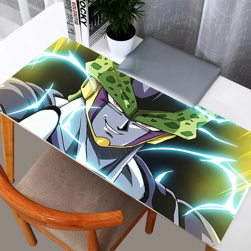 DBZ Dragon Ball Cell Large E-sports Mouse Pad Smooth Flexible Rubber Gamer PC Computer Keyboard for CSGO Kawaii Mosuepad