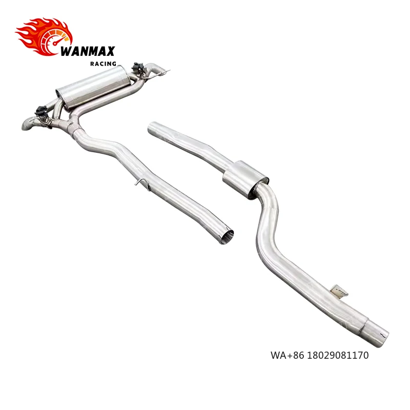 High Performance 304 Stainless Steel Catback Valved Muffler Exhaust System for  5 Series G68 2.0T