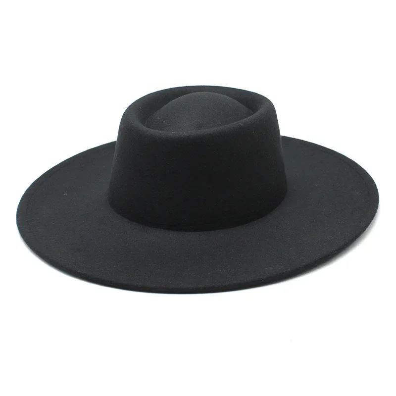 spring autumn Women's cap hats for men fedoras felt Bowler hat wide brim winter new fashion chapel Beach outing fascinator 2024