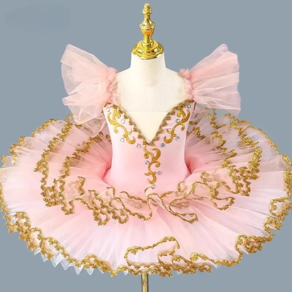Costumi di scena Abito da balletto Abbigliamento per bambini Prestazioni da principessa Abbigliamento per bambini Tutu di balletto Body per ragazze Abito da ballo