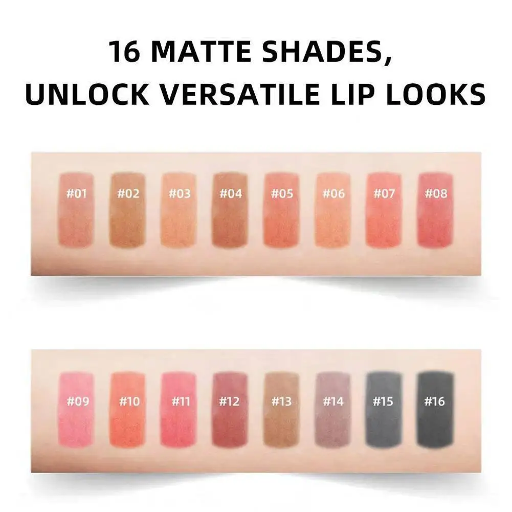 

New 16Color Capsule Matte Lipstick Set Natural Long-Lasting Non-Staining Mini Waterproof Lipstick Set