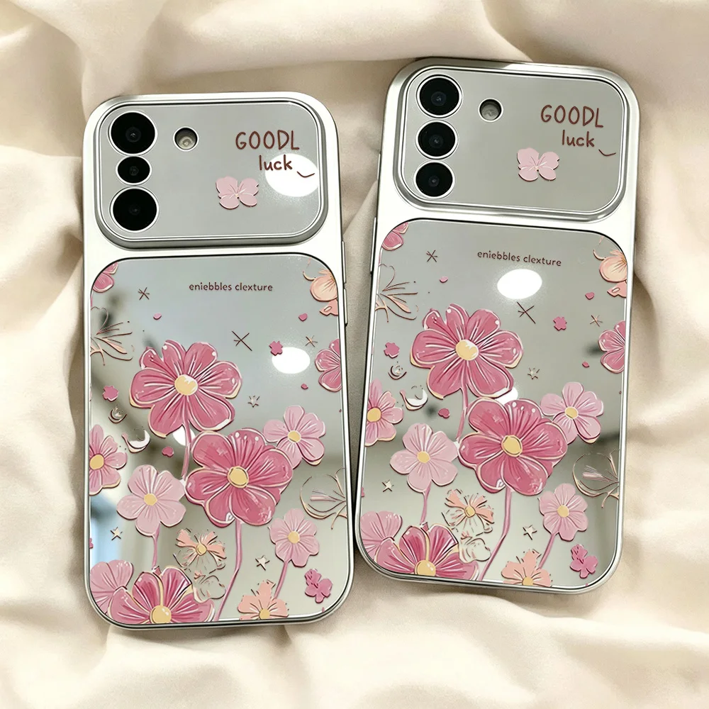 Daisy Flowers Makeup Mirror Phone Case For Samsung A57 Case Samsung A56 A37 A36 A35 A55 A17 A16 A07 A26 A54 A53 A06 Cases Cover - view 6
