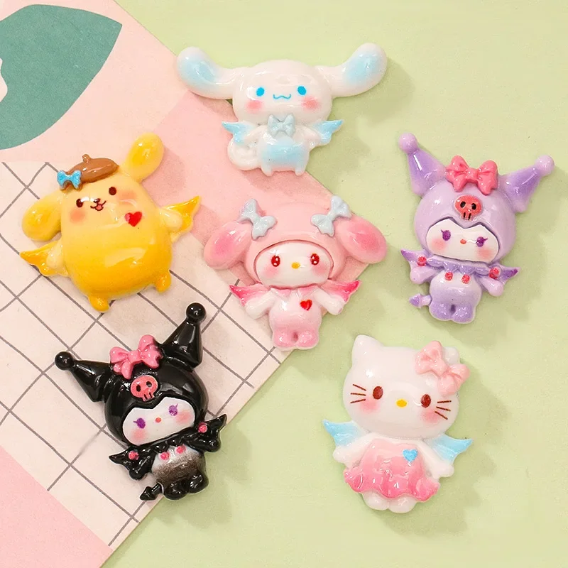 10 Stuks Kawaii Cute Cartoon Halloween Bunny, Puppy Series Hars Plakboek Diy Sieraden Kinderen Cadeau Haarspeld Accessoires