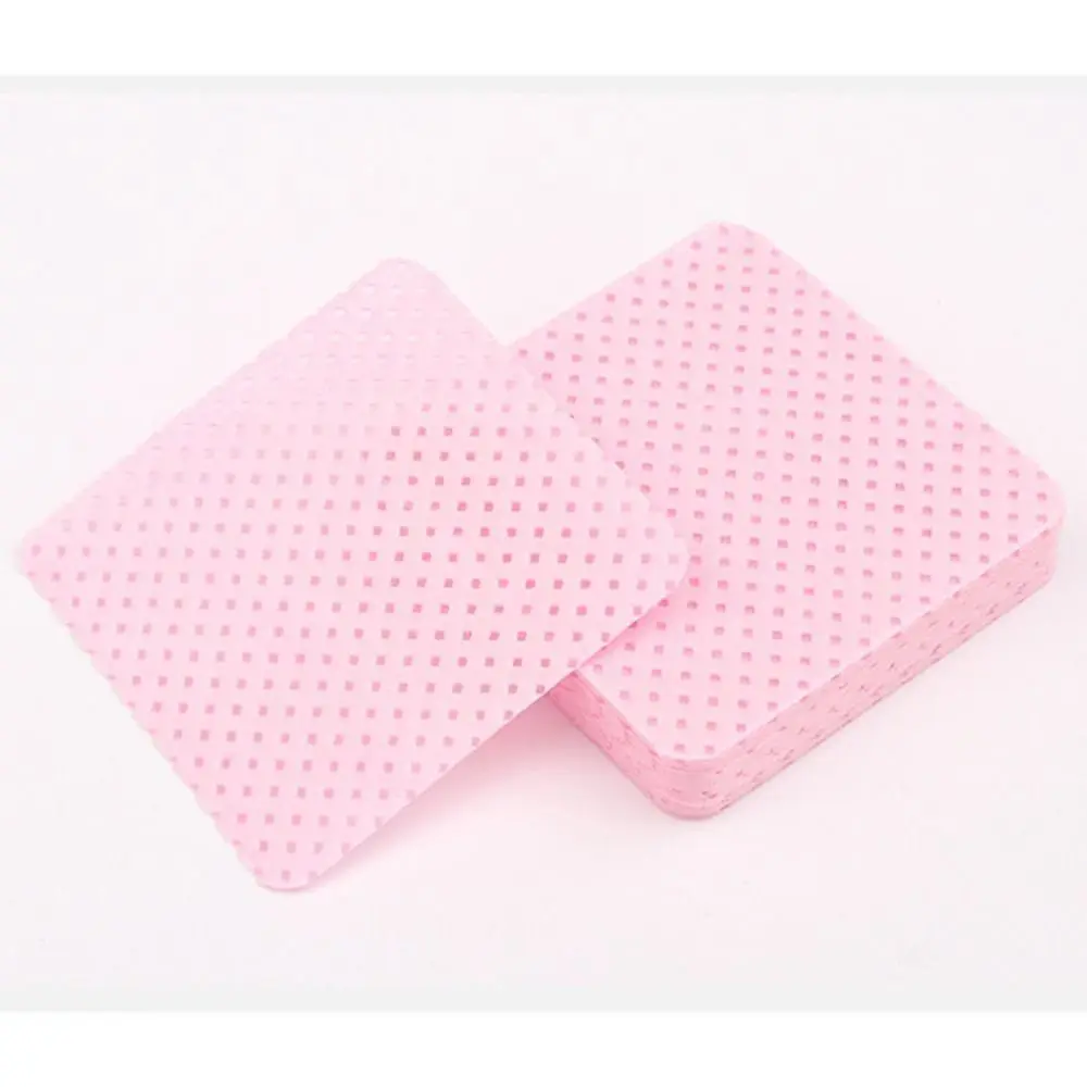 ผ้าเช็ดทำความสะอาดแบบไม่มีขุย 200 ชิ้น/กล่อง สำหรับต่อขนตา ติดเล็บ กาวติดเล็บ