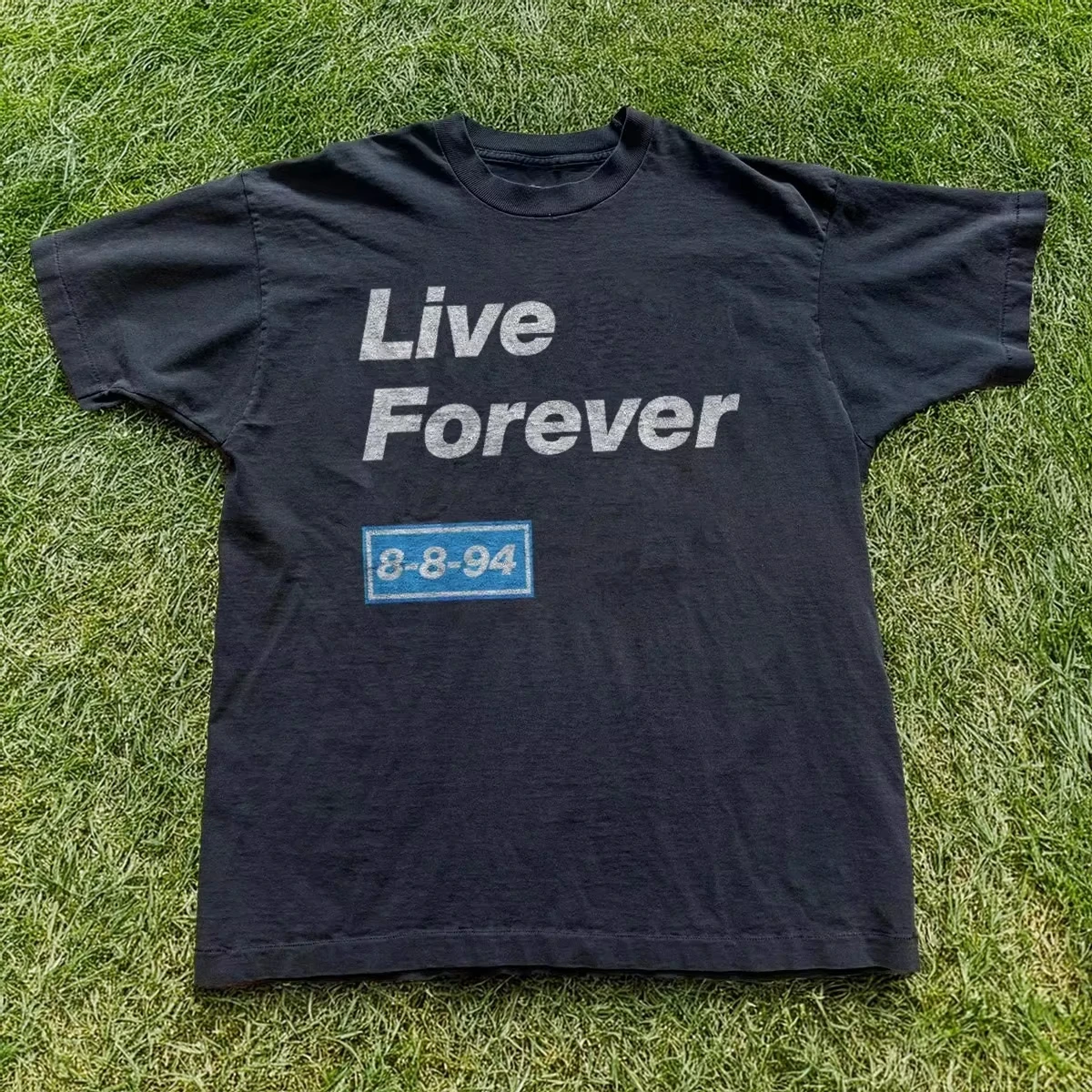 Oasis Live Forever Band T-Shirt Men's and Women's Short Sleeve Trend Brand T-shirt Summer Sports Tops Streetwear Men Clothing
