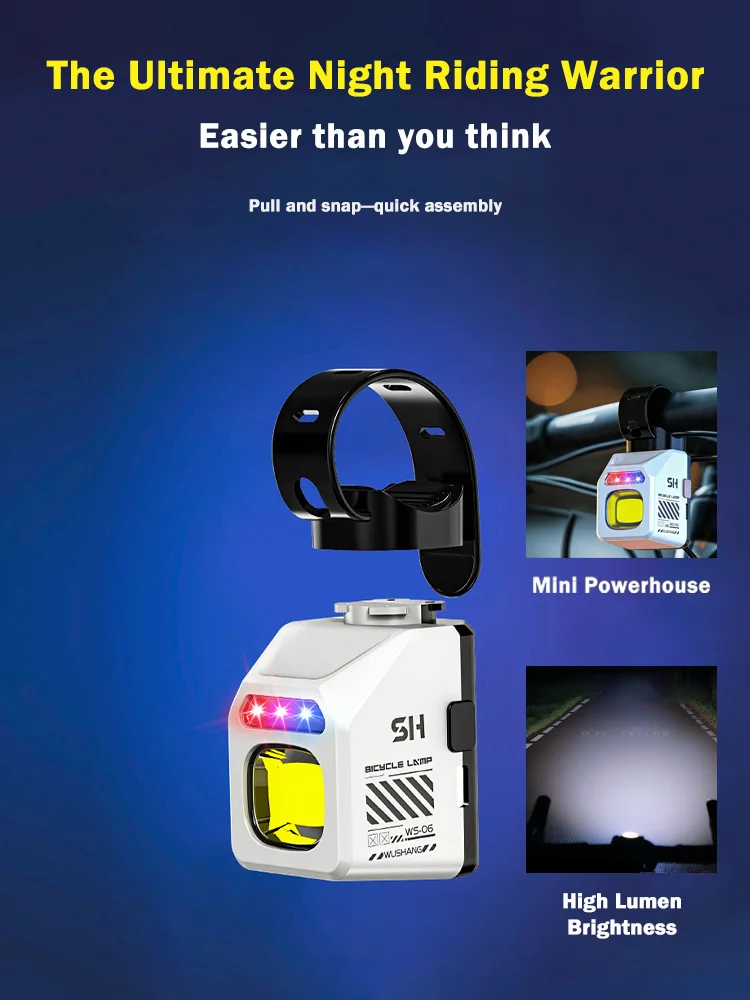 AliExpress NONE Hanging Bike Night Riding Light Road Bike/Mountain Bike Adjustable High/Low Beam Front Light Hanging-Style Bike Light