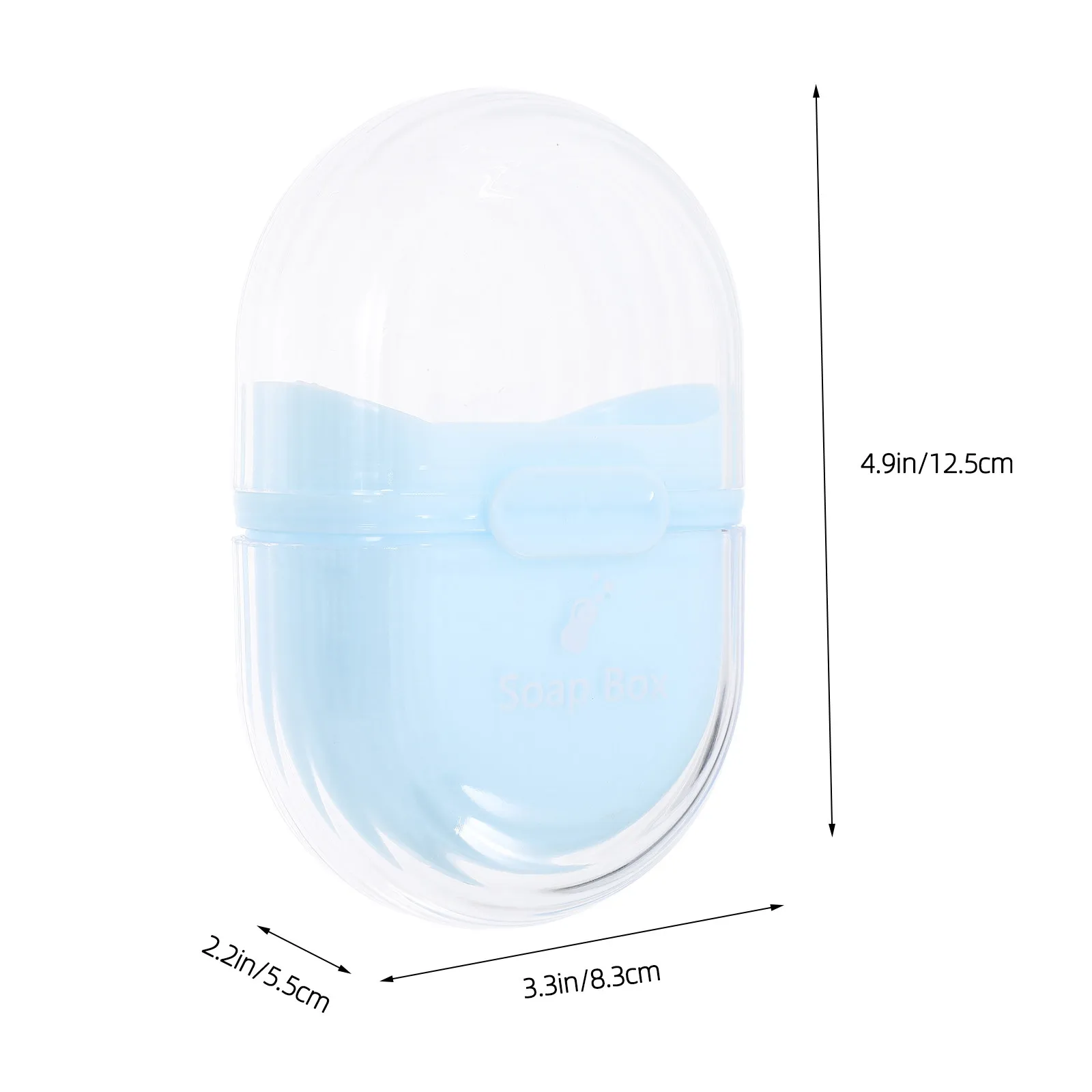 Portable Travel Soap Box with Sealed Lid and Drainage Function Compact Lightweight ABS Soap Storage Container for Bathroom and