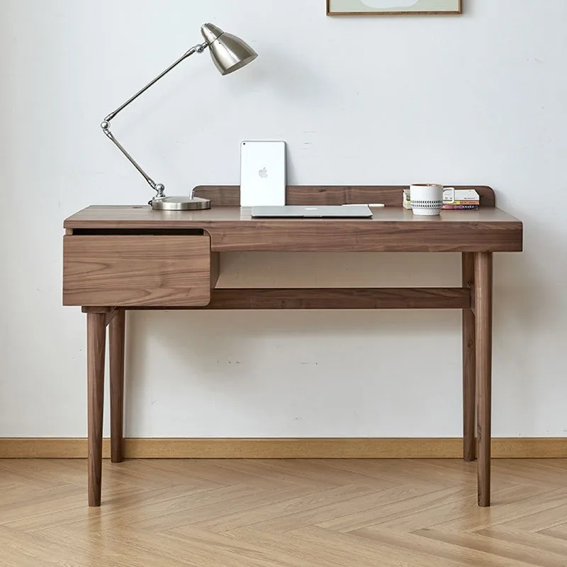 North American black walnut desk, Nordic solid wood computer desk