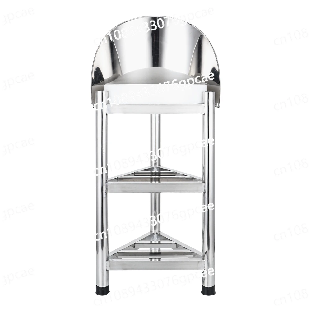 

Chop Bones and Meat Cutting Board Rack Stainless Steel Kitchen Tripod Floor Commercial Cutting Board Rack Vegetable Pier Rack