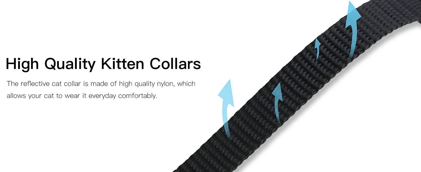 QR Code Pet Tag Cat Collar with QR Code ID Tag, Puppy Cat Accessories Reflective Kitten Collars, Cat Tag, Safety Quick Release