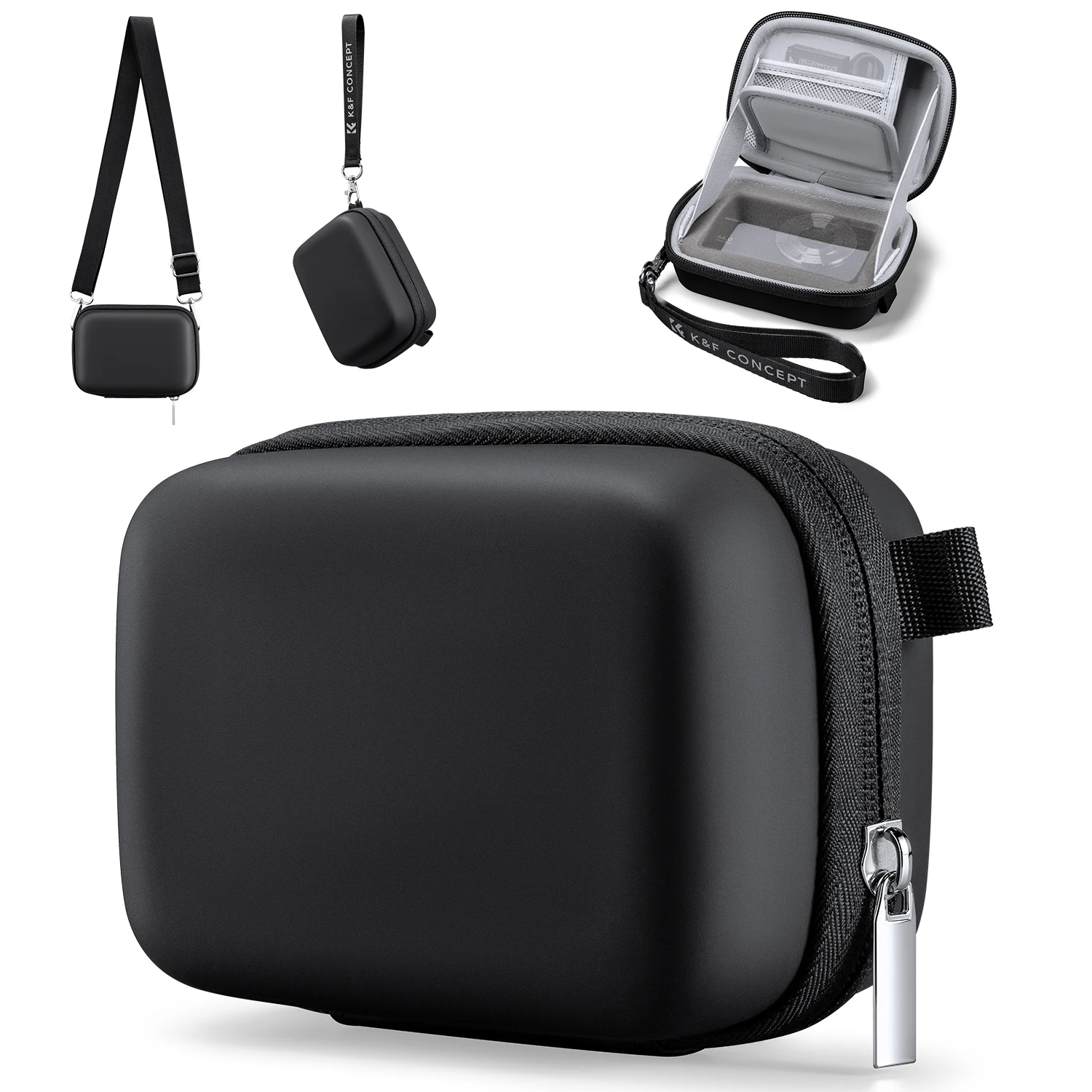 K&F CONCEPT Mini Digitale Camera Tas EVA Handtas voor Canon IXUS Kodak Pixpro FZ55 Nikon Coolpix A100 Fuji Finepix Z90 DSLR Koffer