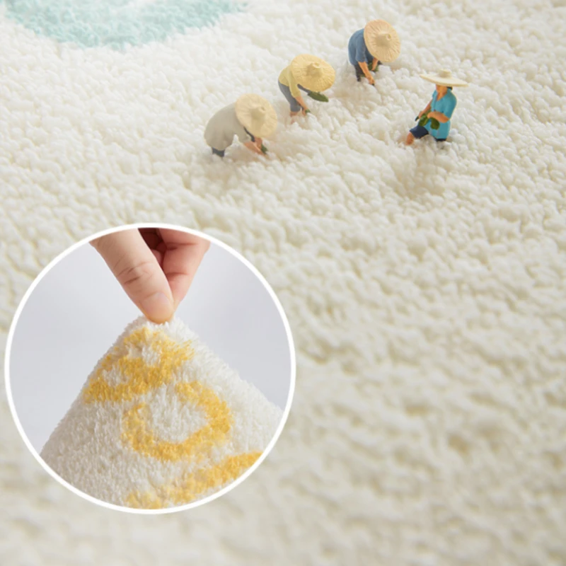 Cartoon Digital Children\'s Room Carpet Cute Letter Rugs for Bedroom Non-slip Carpets for Living Room Large Area Cloakroom Rug