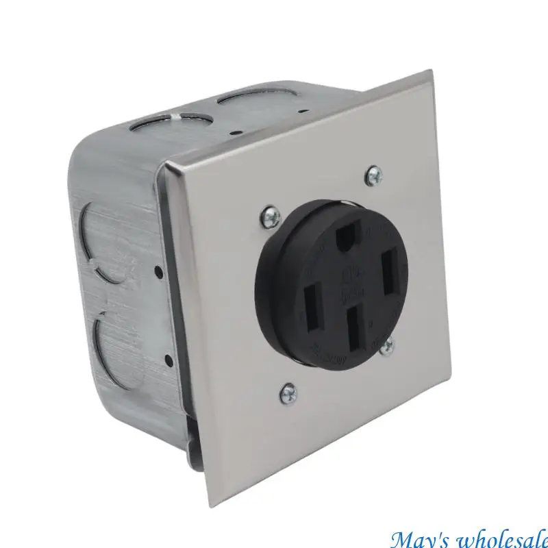 

50A Metal Receptacle Box Installation Set Accessory with NEMA 14 50R Standards 448A