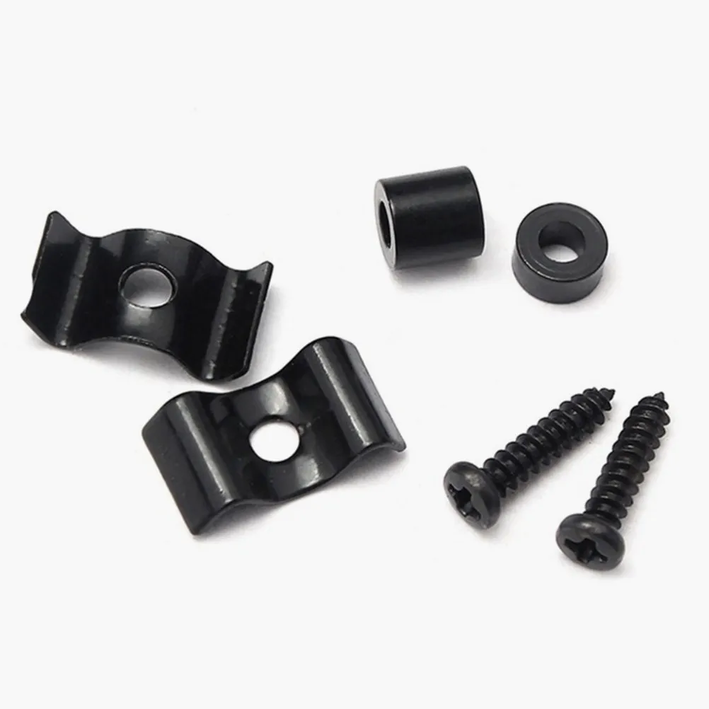 Guitar String Tree Retainer Black Metal Locking Design Reduces Friction Improves Tuning Stability String Guide for Electric