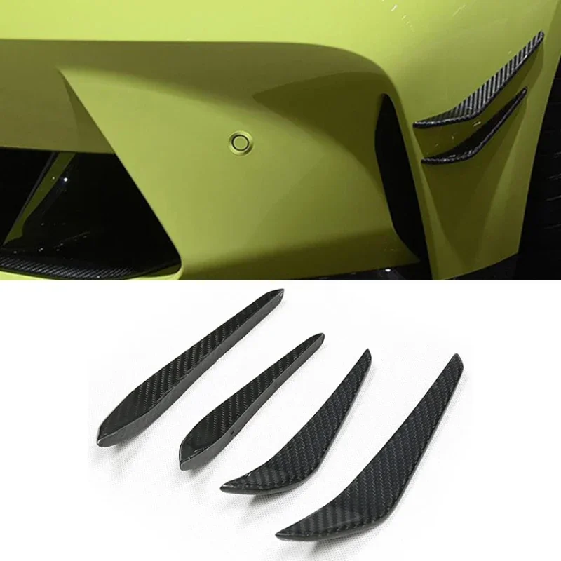 For BMW G80 G82 G83 M3 M4 Dry carbon front bumper Air Knife body exterior trim kit