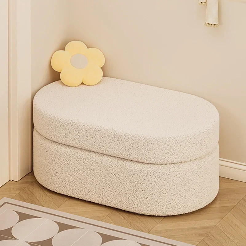 

-Entrance Shoe Changing Stool Living Room Sofa Footrest Storage Long Bench Dresser Soft Stool End Of Bed Bench Home Furniture