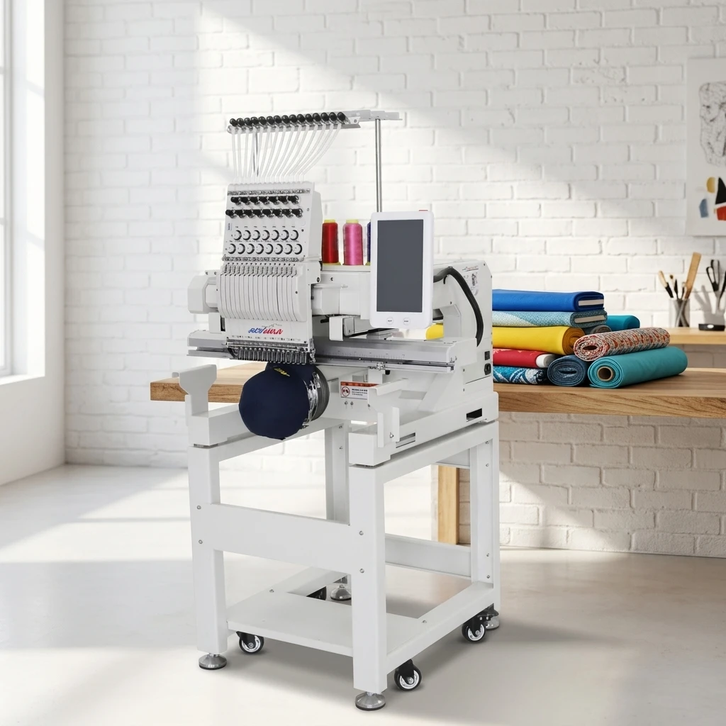REVHON 600*400 High Quality Free Accessories Long Service Life Professional Single Head Computer Embroidery Machine