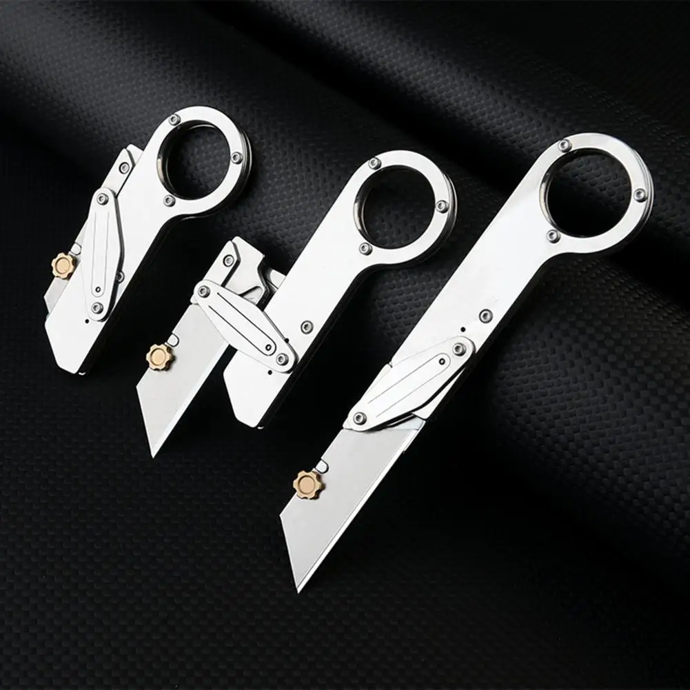 

Резак для снятия стресса, прецизионный режущий инструмент, портативный складной резак из нержавеющей стали, сверхмощный для кармана, в дороге