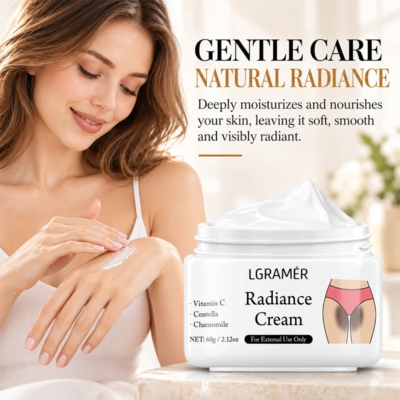 Radiance Cream 30g/60g With Vitamin C Centella Chamomile Moisturizing Brighten Dark Skin For Underarm Inner Thigh Intimate Area