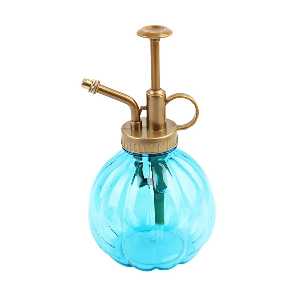 Pumpkin Shape Plastic Sprayer Bottle Vintage Hand Press Watering Can for Garden Indoor Plants Bonsai Succulents Orchids Mist