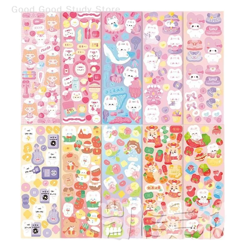 

100 листов мультяшный коллаж лазерный студент DIY декоративные журналы для скрапбукинга канцелярские принадлежности Kawaii наклейки для справочника
