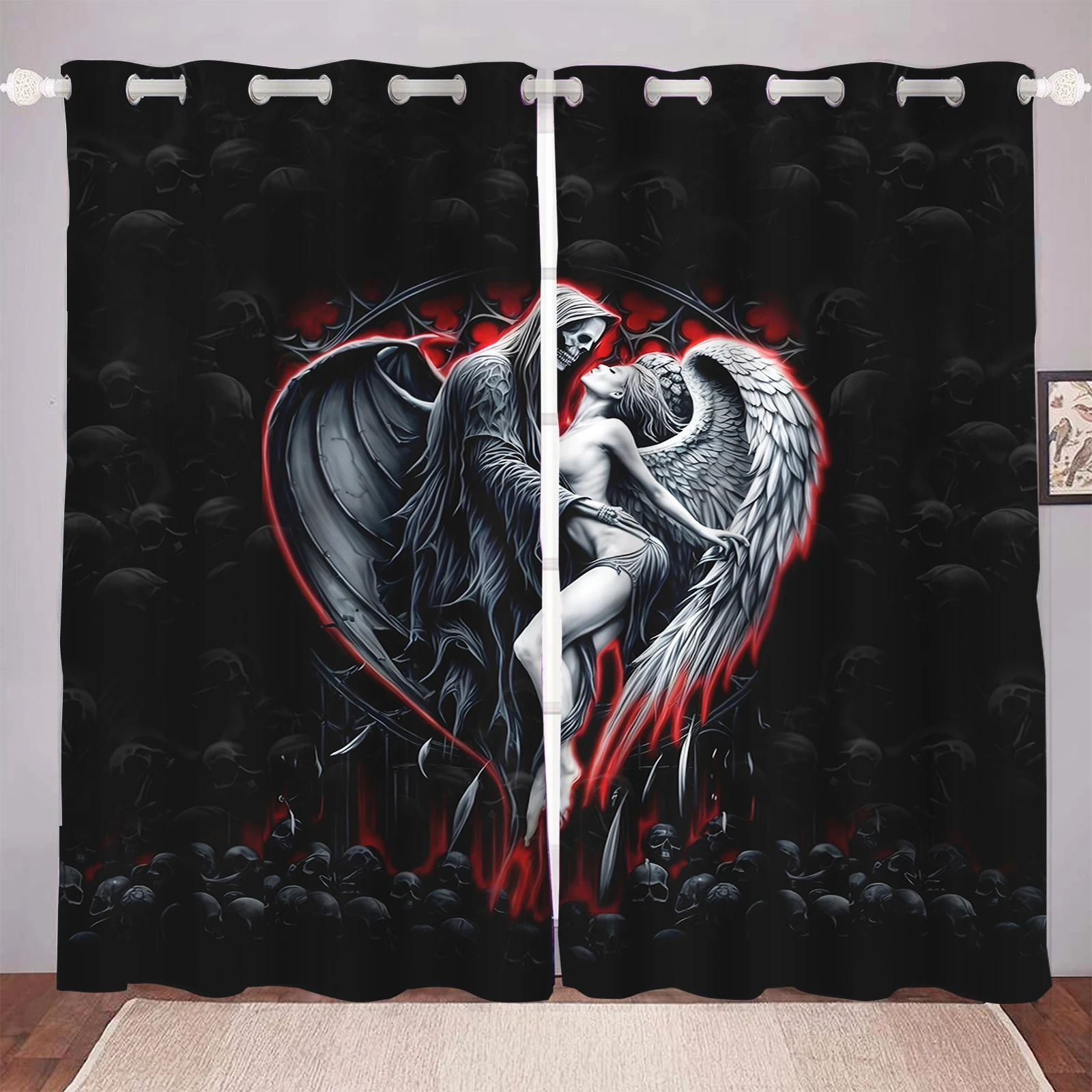 

Мультяшные занавески в американском стиле с изображением сексуальных красавиц, полиэстер, анимированный дизайн, модные, подходят для спальни, детской комнаты, подарки для взрослых, украшение комнаты