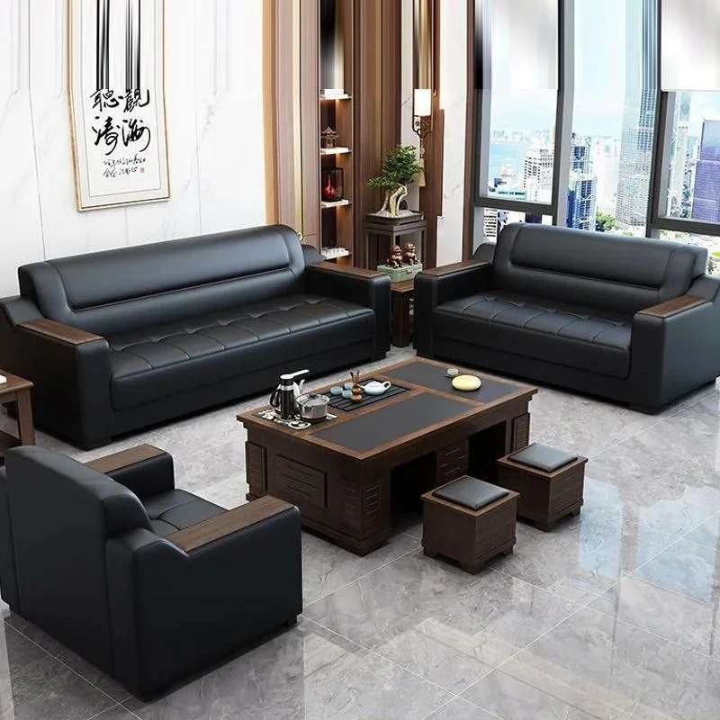 Divano da ufficio, combinazione semplice e moderna di tavolini